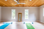 Yoga studio with room for up to 8 